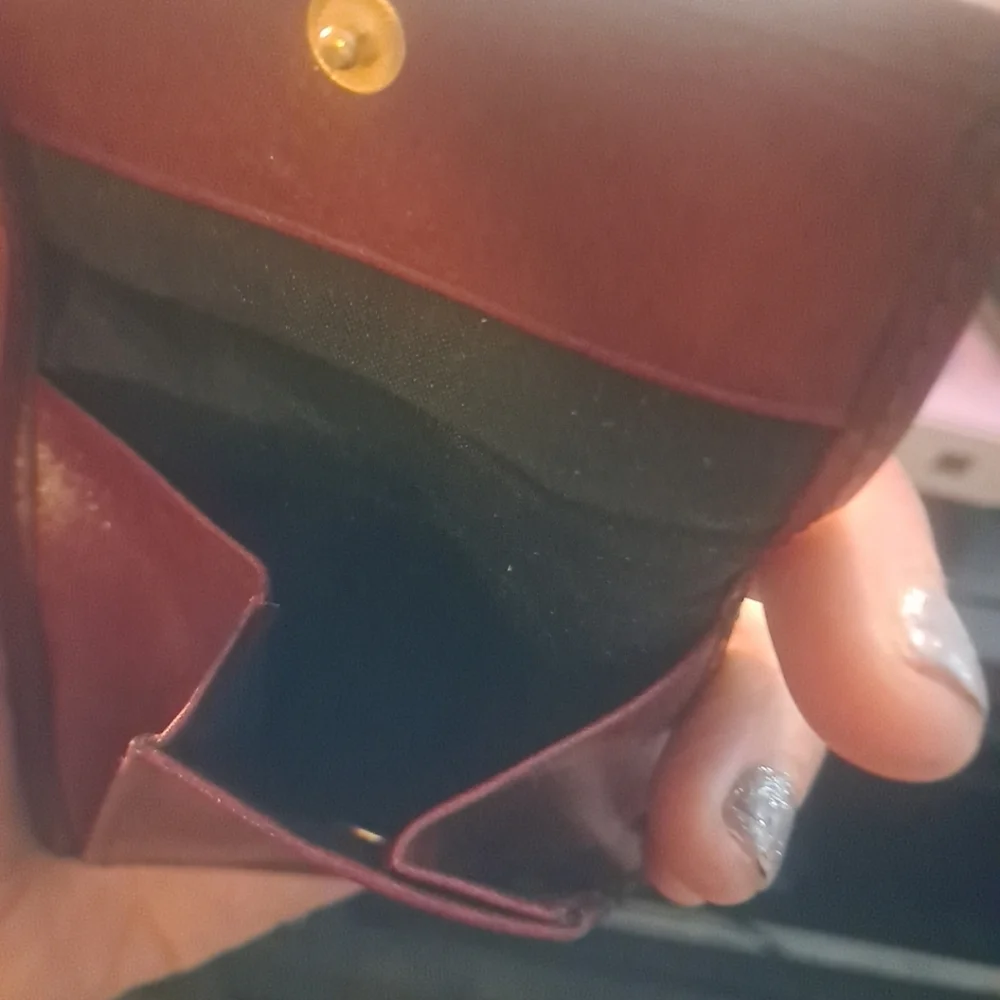 Dior Red Leather Wallet